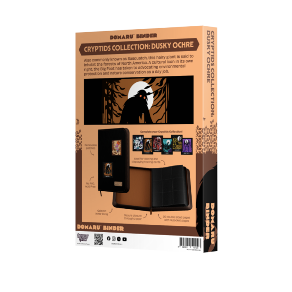 Gatherers' Tavern: DOMARU 9-Pocket Patch Binder - Cryptids Collection: Dusky Ochre - achterzijde
