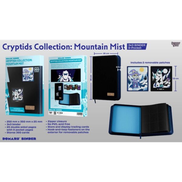 Gatherers' Tavern: DOMARU 9-Pocket Patch Binder - Cryptids Collection: Mountain Mist - sfeerbeeld