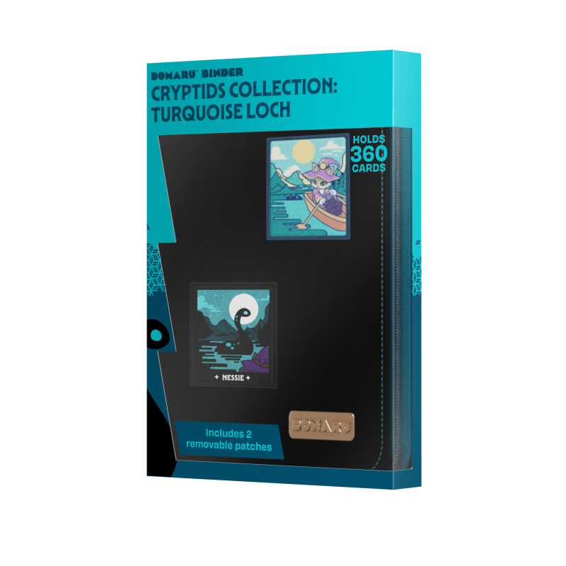 Gatherers' Tavern: DOMARU 9-Pocket Patch Binder - Cryptids Collection: Turquoise Loch - productfoto