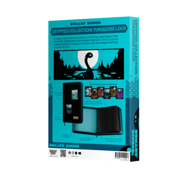 Gatherers' Tavern: DOMARU 9-Pocket Patch Binder - Cryptids Collection: Turquoise Loch - achterzijde