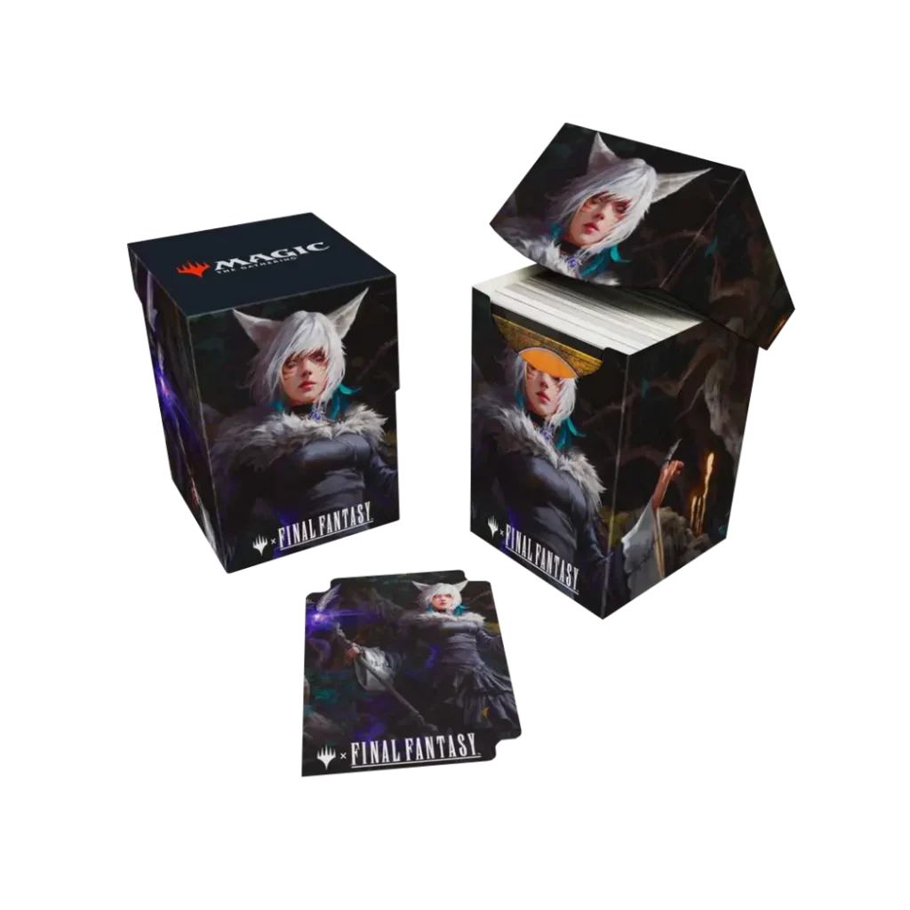 Ultra Pro: Magic: The Gathering - Final Fantasy - 100+ Deck Box: Y'shtola, Night's Blessed (Inclusief Deck Divider) - verpakking vooraan