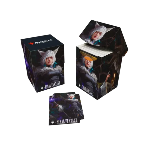 Ultra Pro: Magic: The Gathering - Final Fantasy - 100+ Deck Box: Y'shtola, Night's Blessed (Inclusief Deck Divider) - verpakking vooraan