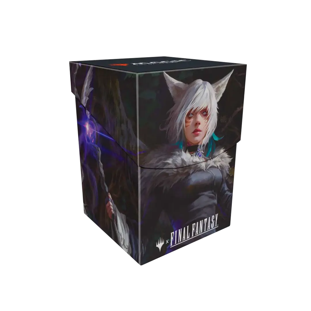 Ultra Pro: Magic: The Gathering - Final Fantasy - 100+ Deck Box: Y'shtola, Night's Blessed (Inclusief Deck Divider) - deck box open met divider