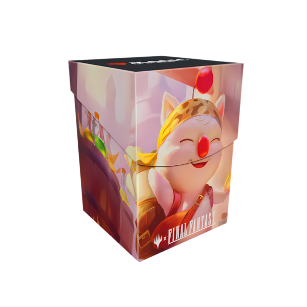 Ultra Pro: Magic: The Gathering - Final Fantasy - 100+ Deck Box: Stiltzkin, Moogle Merchant (Inclusief Deck Divider) - deck box open met divider