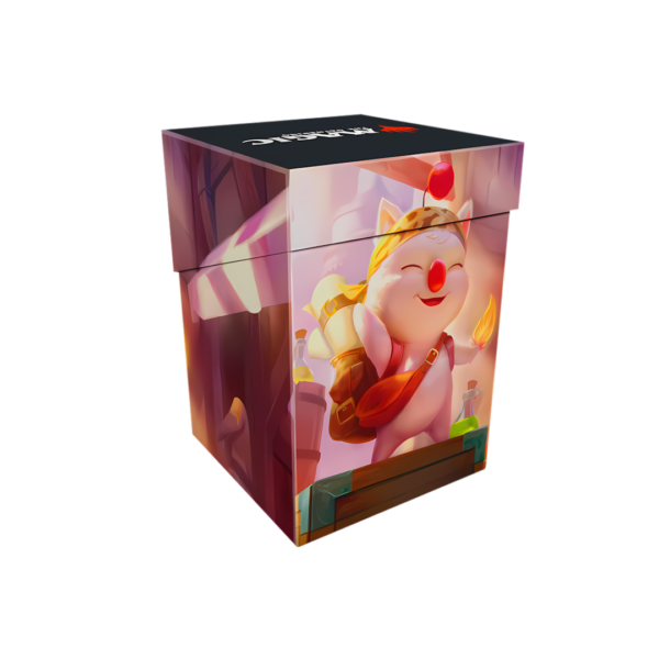 Ultra Pro: Magic: The Gathering - Final Fantasy - 100+ Deck Box: Stiltzkin, Moogle Merchant (Inclusief Deck Divider) - zijaanzicht
