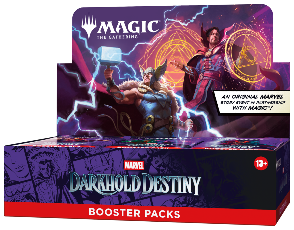Magic: The Gathering - Marvel: Darkhold Destiny - Play Booster Display (30 Boosters) (Frans) - display vooraan