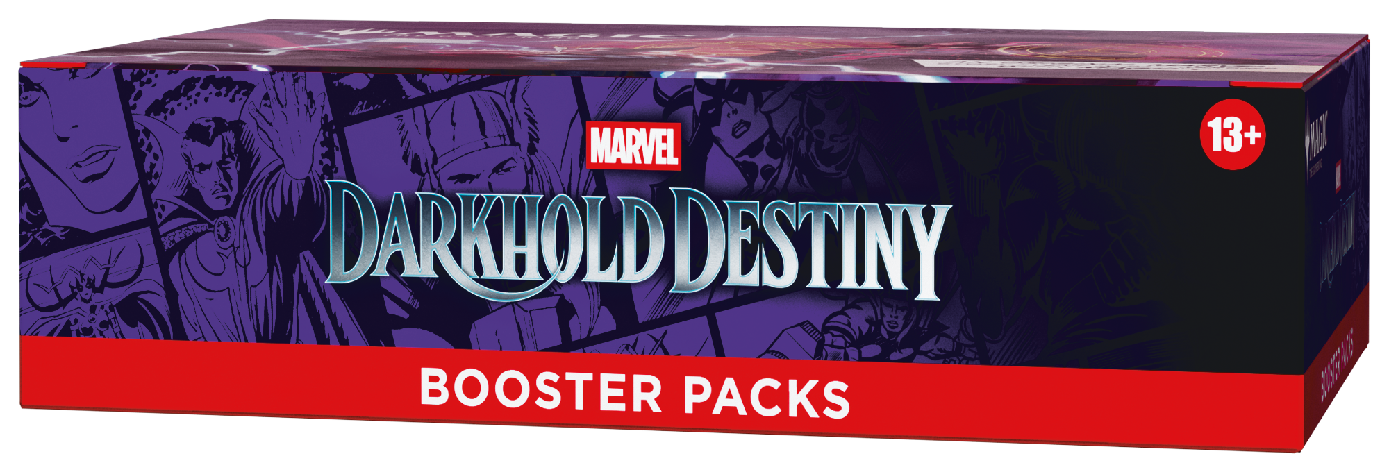 Magic: The Gathering - Marvel: Darkhold Destiny - Play Booster Display (30 Boosters) (Frans) - display zijkant